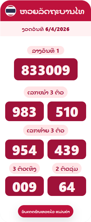 ຕົວຢ່າງກາດຫວຍລັດຖະບານໄທ